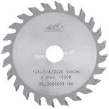 PILANA Piła tarczowa z zębami z węglików spiekanych do podcinania 200 x 4,3-5,1 x 3,5 x 20 34z KON
