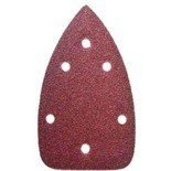 Papiery ścierne trójkątne z otworami 5 szt. gradacja 180# rzep 140x140x80 mm