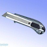 Dedra Nóż 18 mm do papieru i kartonu ostrze odłamywane, rączka metalowa z gumą M9017