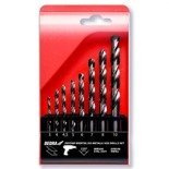 Zestaw 8 wierteł do metalu;HSS 4341;135° 4;4,5;5;6;7;8;10mm
